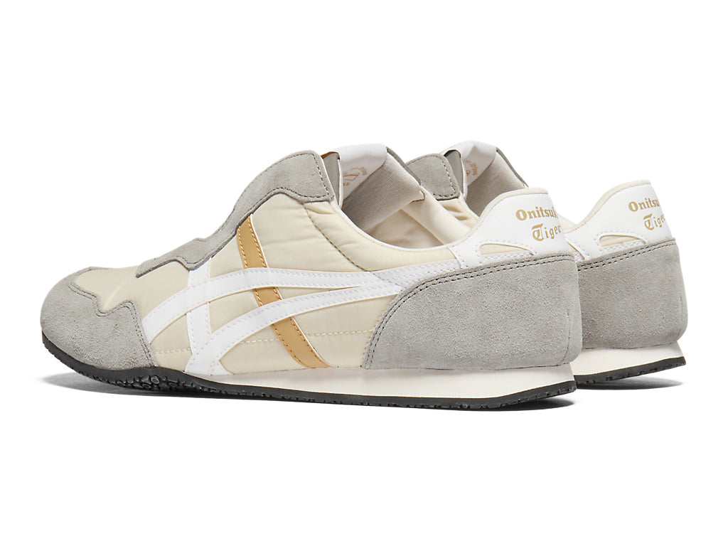 Onitsuka Tiger Serrano Slip-On Unisex Sneakers – Beige / Grey / White