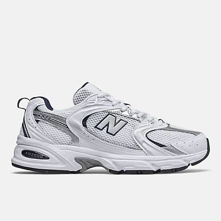 New Balance 530 White Silver Navy Unisex Sneakers