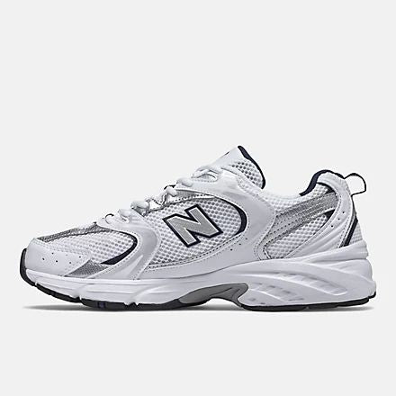 New Balance 530 White Silver Navy Unisex Sneakers