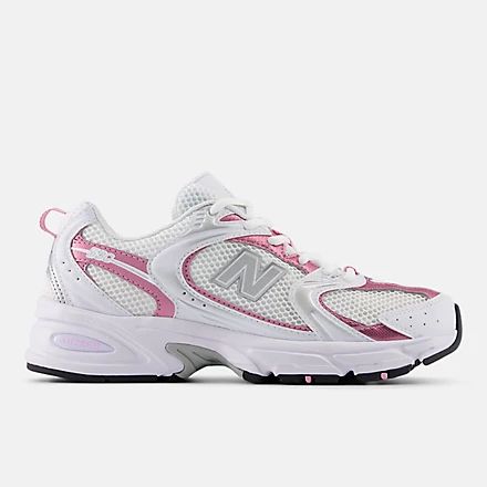 New Balance 530 White Metallic Pink Unisex Sneakers