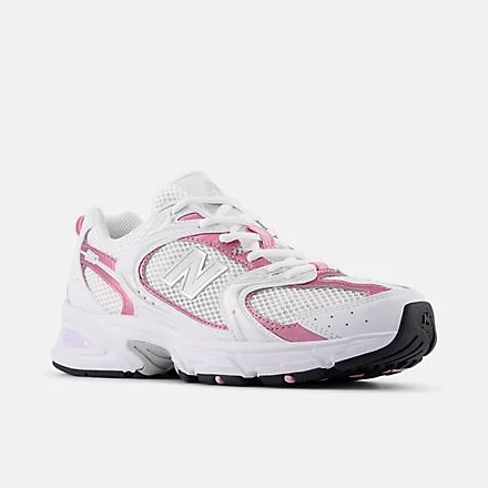 New Balance 530 White Metallic Pink Unisex Sneakers