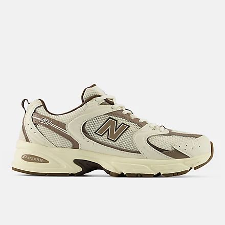 New Balance 530 Cream Brown Unisex Sneakers