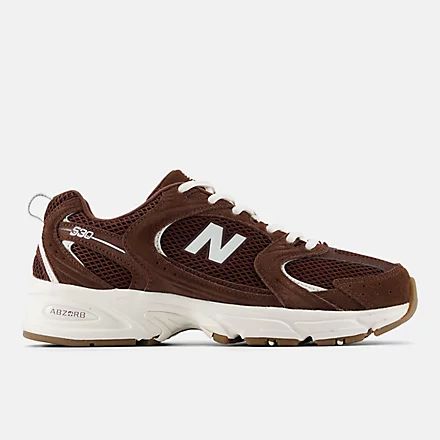 New Balance 530 Dark Brown White Unisex Sneakers