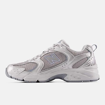New Balance 530 Silver Grey Mesh Unisex Sneakers