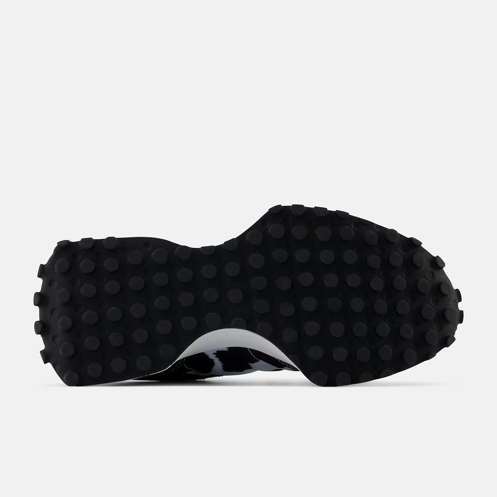 New Balance 327 Black Cow Print Unisex Sneakers