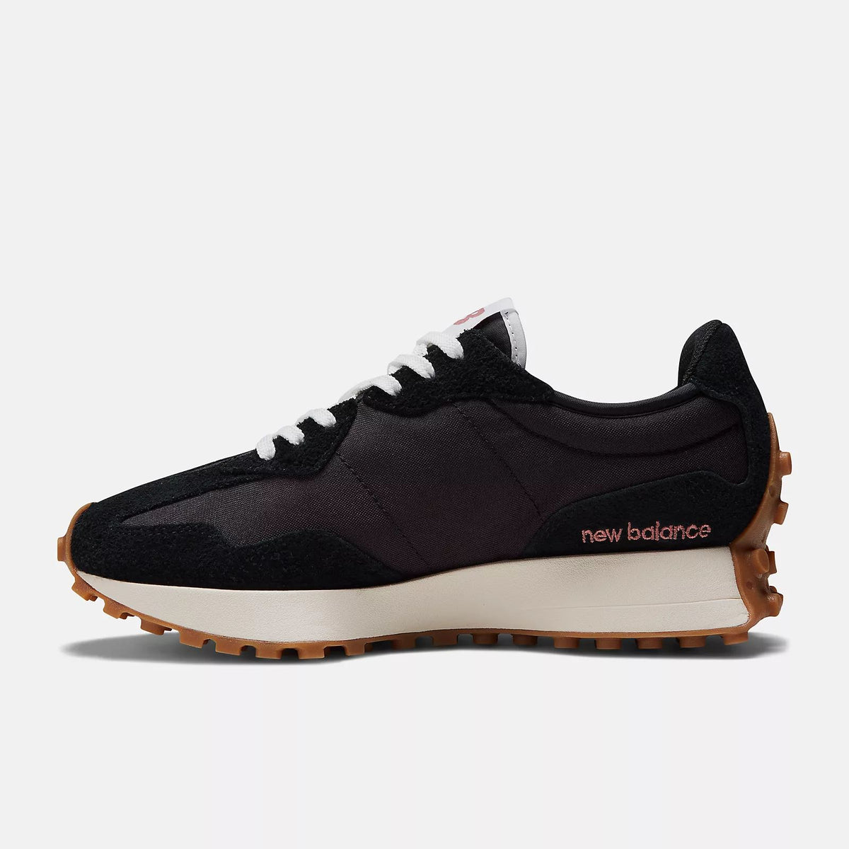 New Balance 327 Black White Gum Unisex Sneakers