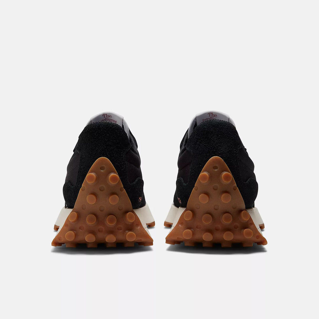 New Balance 327 Black White Gum Unisex Sneakers