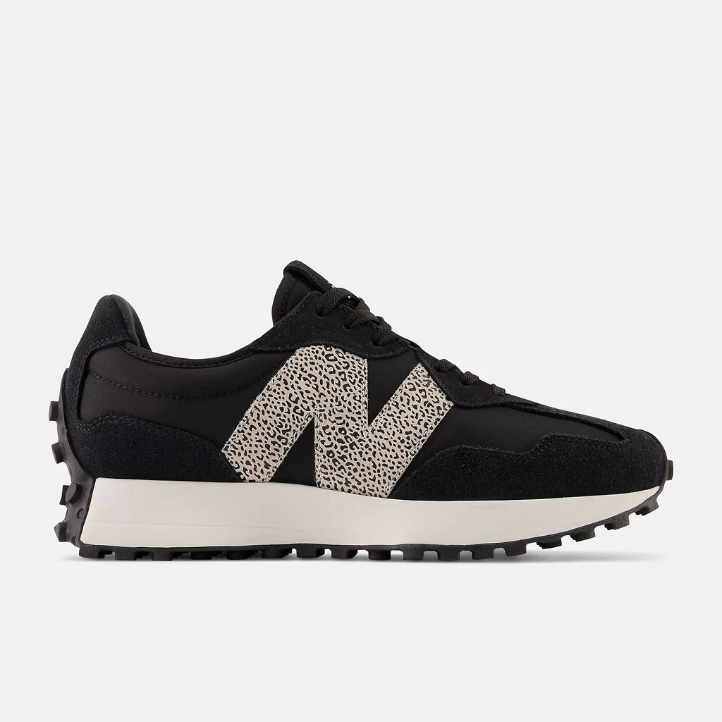 New Balance 327 Black Leopard Print Unisex Sneakers