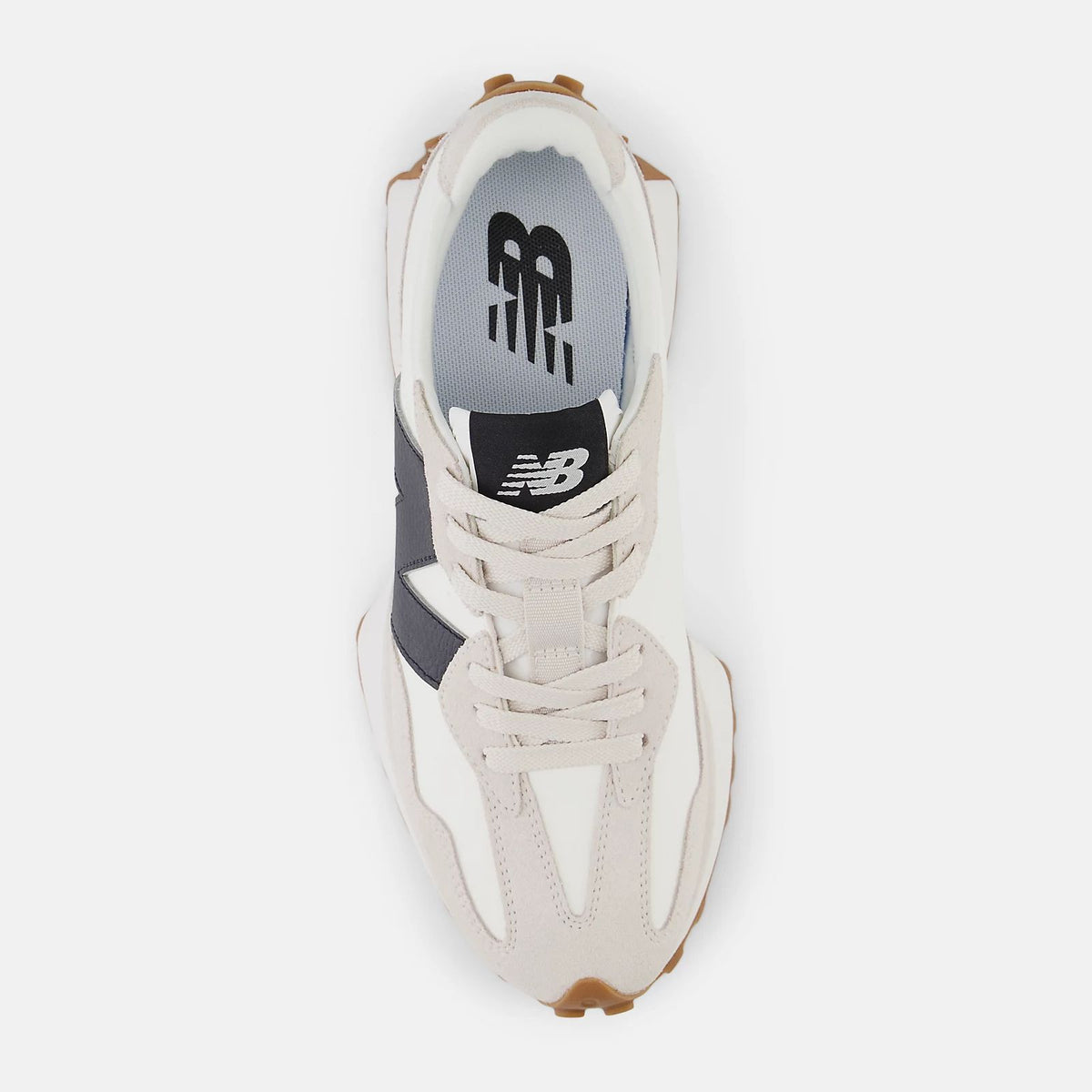 New Balance 327 Off-White Black Gum Unisex Sneakers