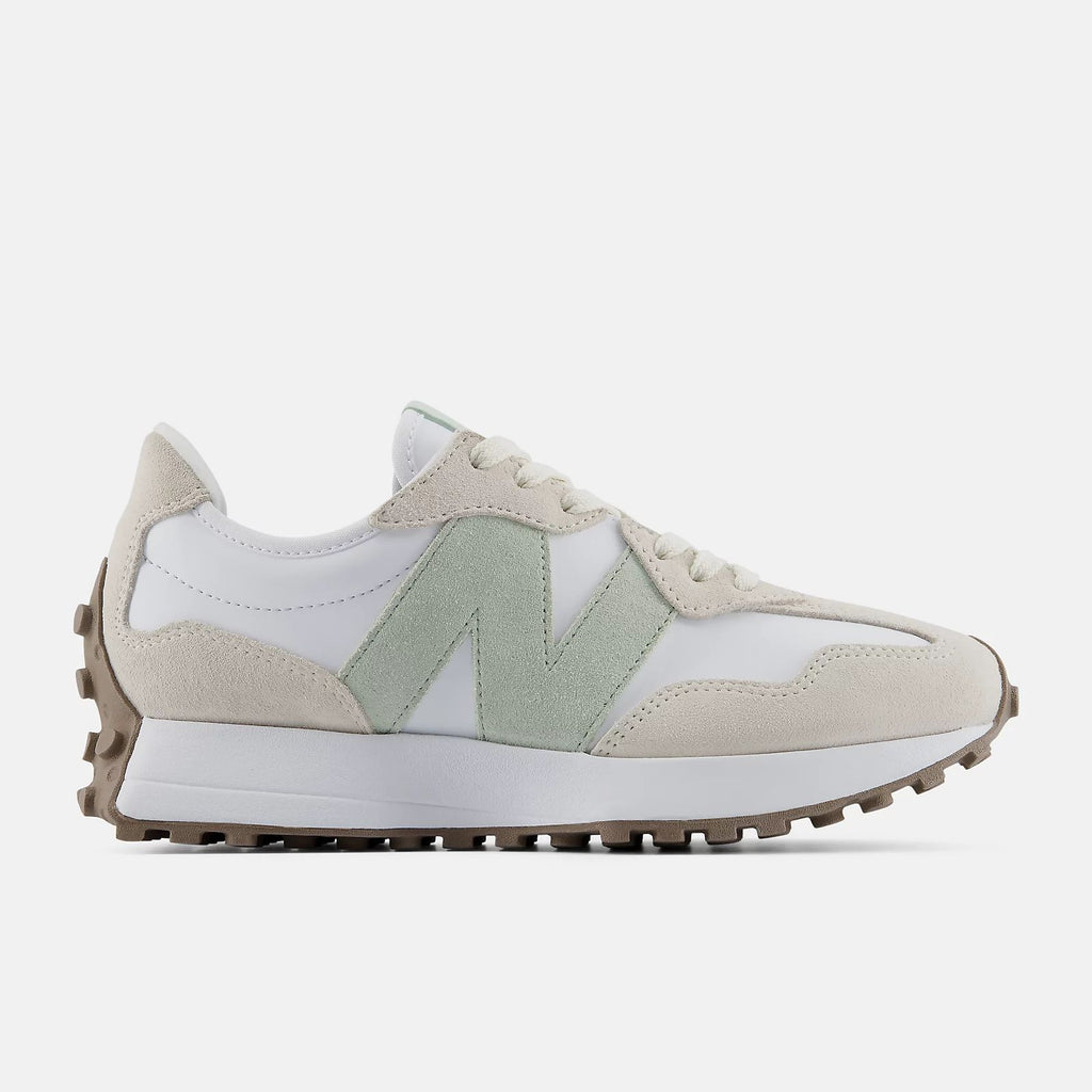 New Balance 327 White Sage Green Unisex Sneakers