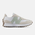 New Balance 327 White Sage Green Unisex Sneakers