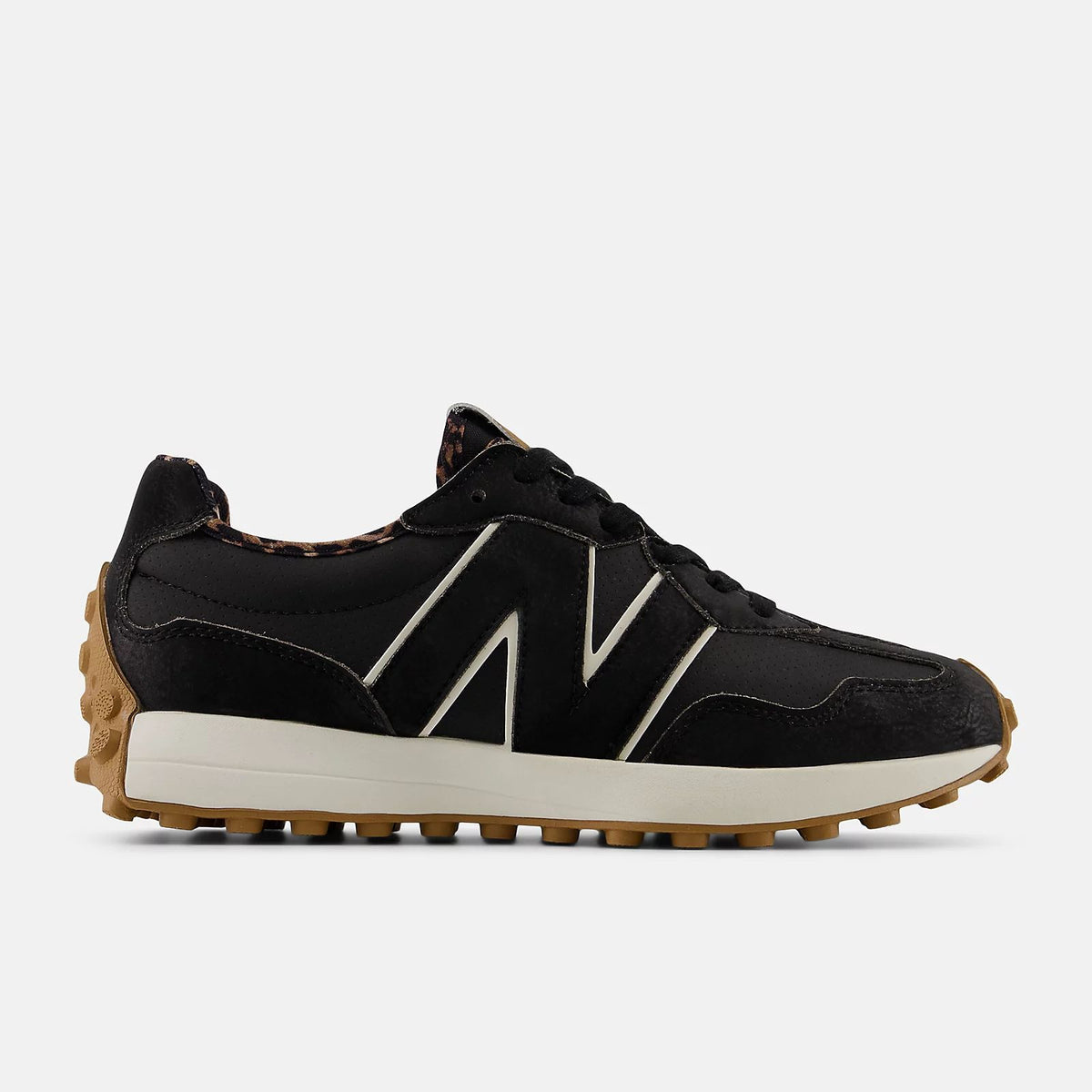 New Balance 327 Black Cream Gum Unisex Sneakers