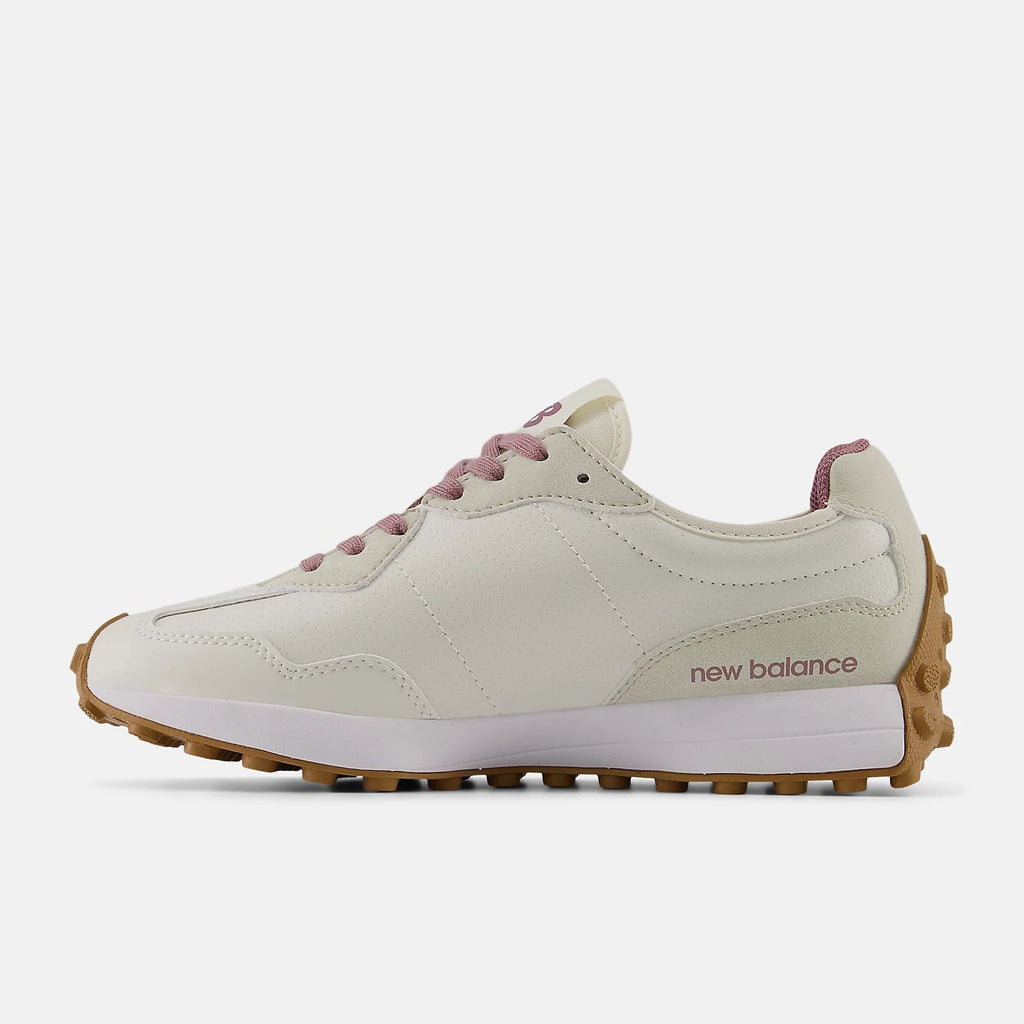 New Balance 327 Cream Dusty Rose Unisex Sneakers