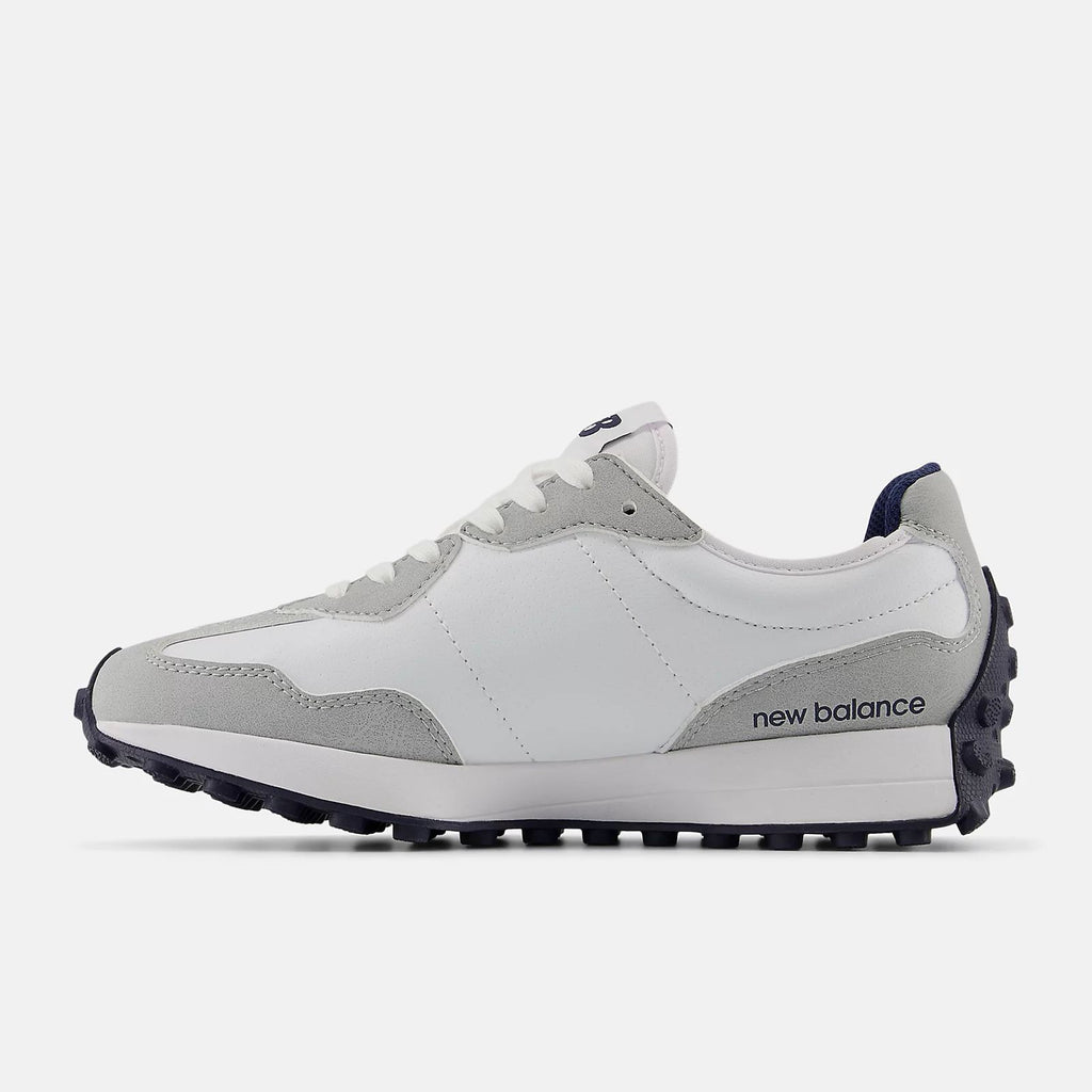 New Balance 327 Light Grey Navy Unisex Sneakers
