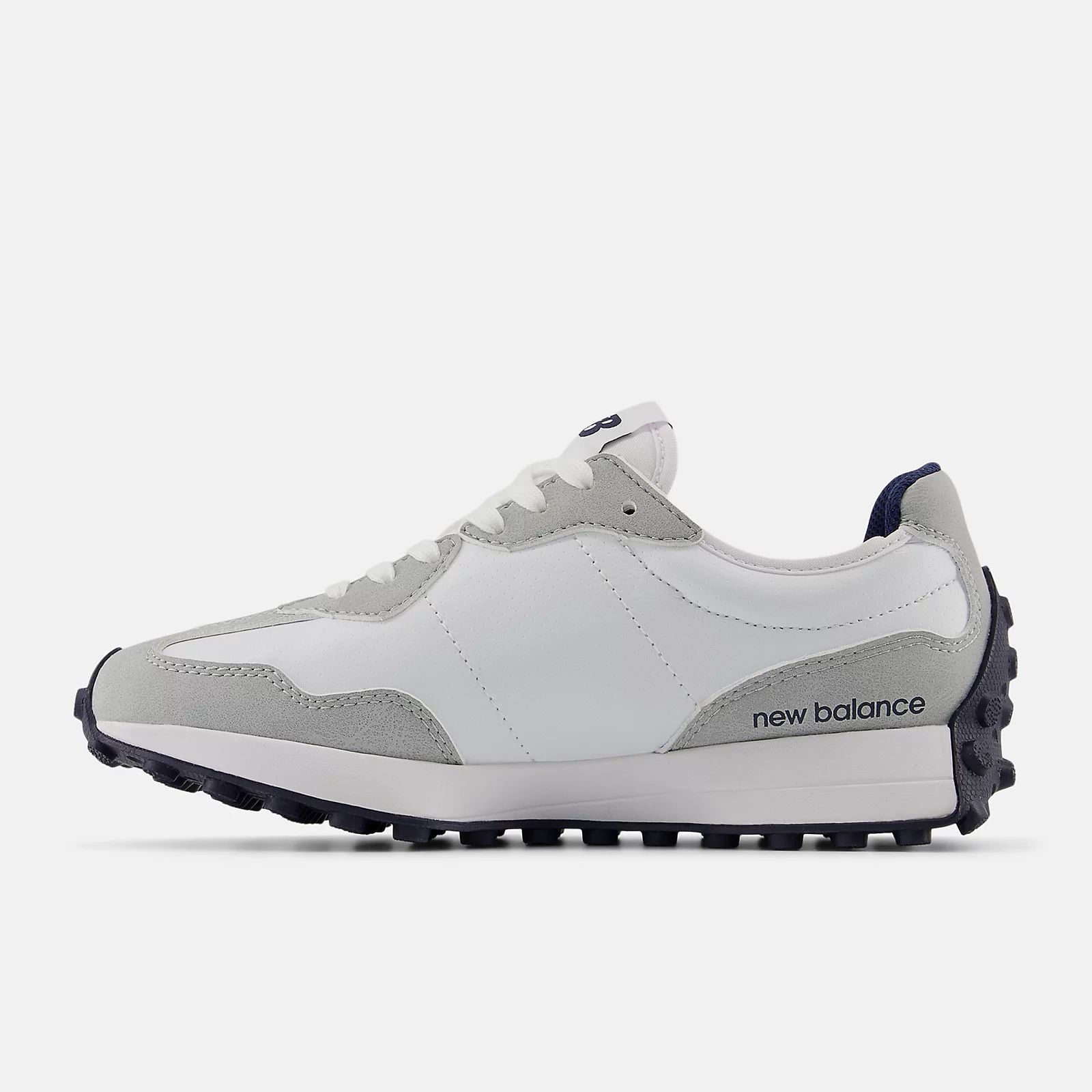 New Balance 327 Light Grey Navy Unisex Sneakers