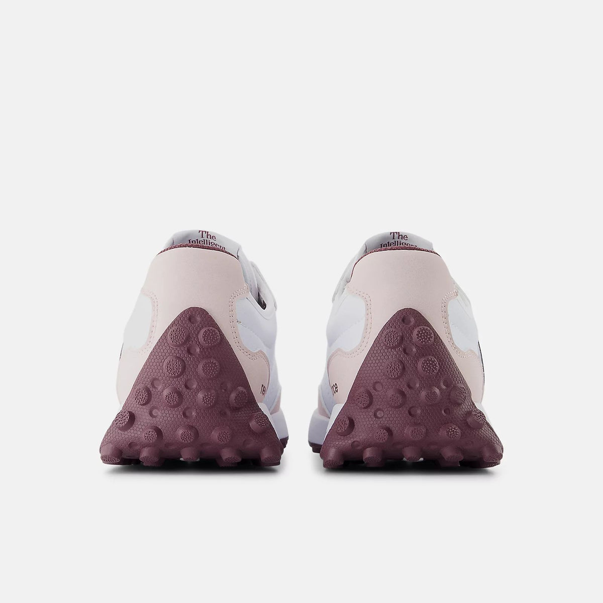 New Balance 327 White Dusty Burgundy Unisex Sneakers