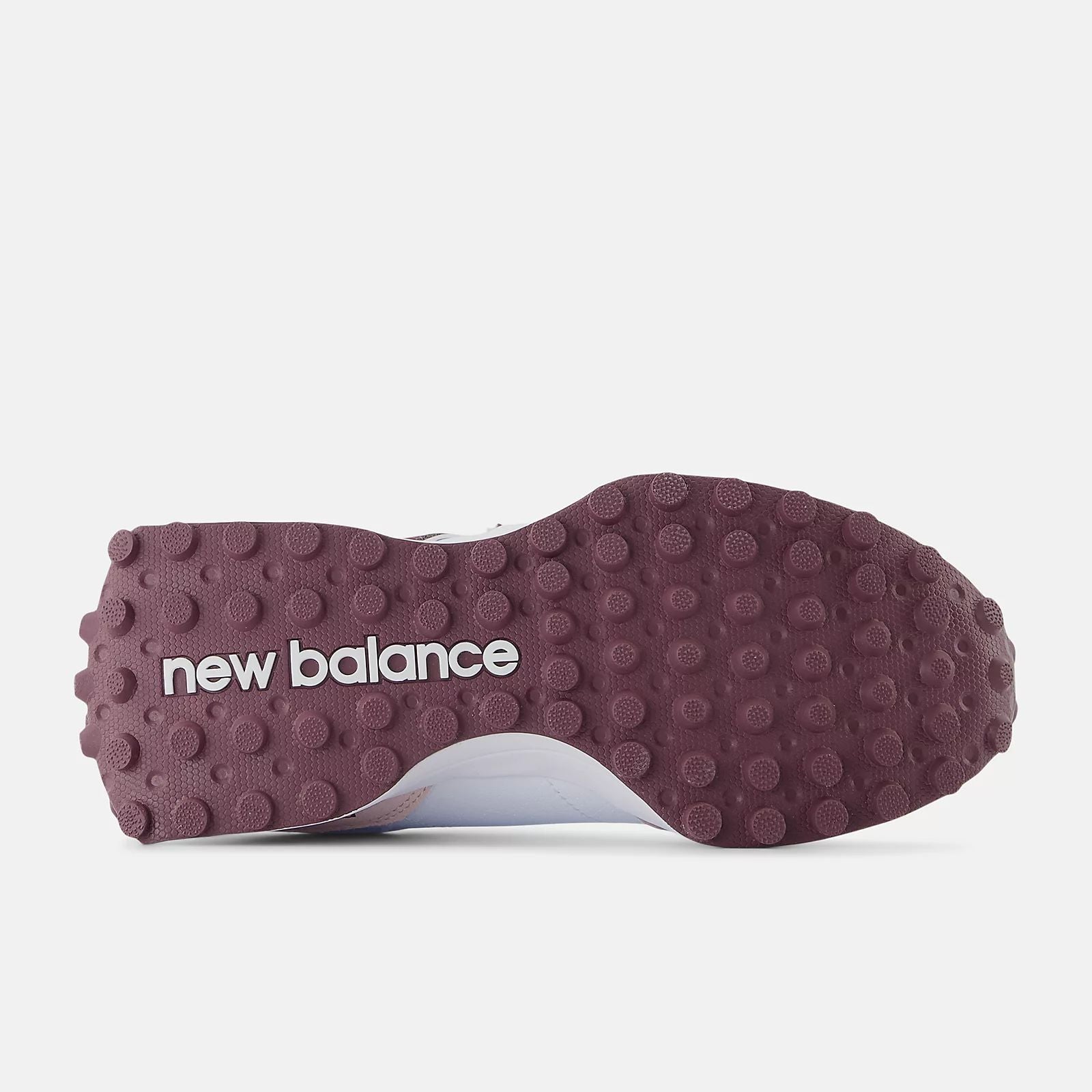 New Balance 327 White Dusty Burgundy Unisex Sneakers