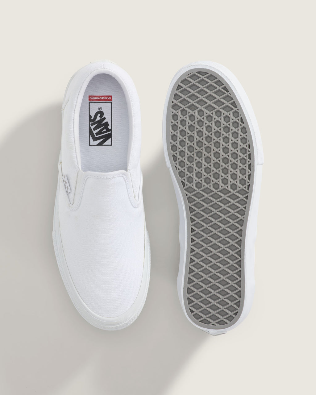 Vans Slip-On Pro All White Unisex Skate Shoes