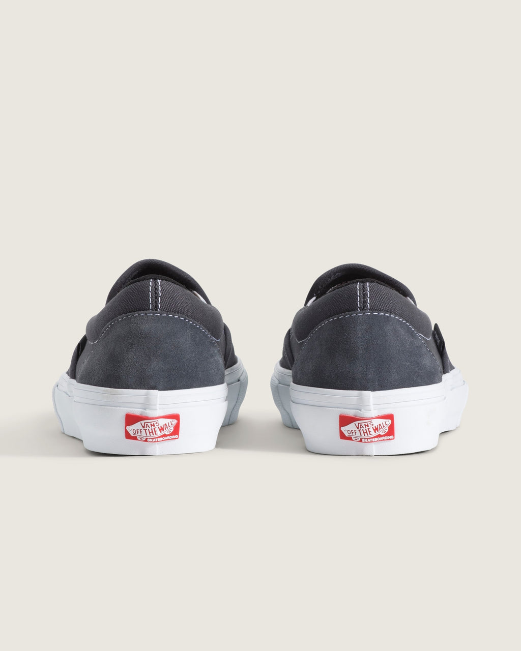 Vans Slip-On Pro Charcoal Grey White Unisex Skate Shoes