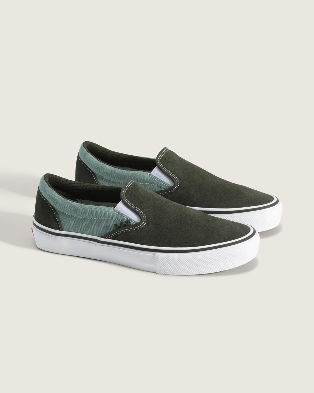 Vans Slip-On Pro Two-Tone Dark Green Sage Unisex Skate Shoes