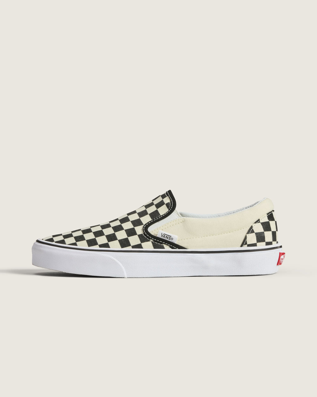 Vans Classic Slip‑On All White Embossed Checkerboard Unisex Skate Sneakers