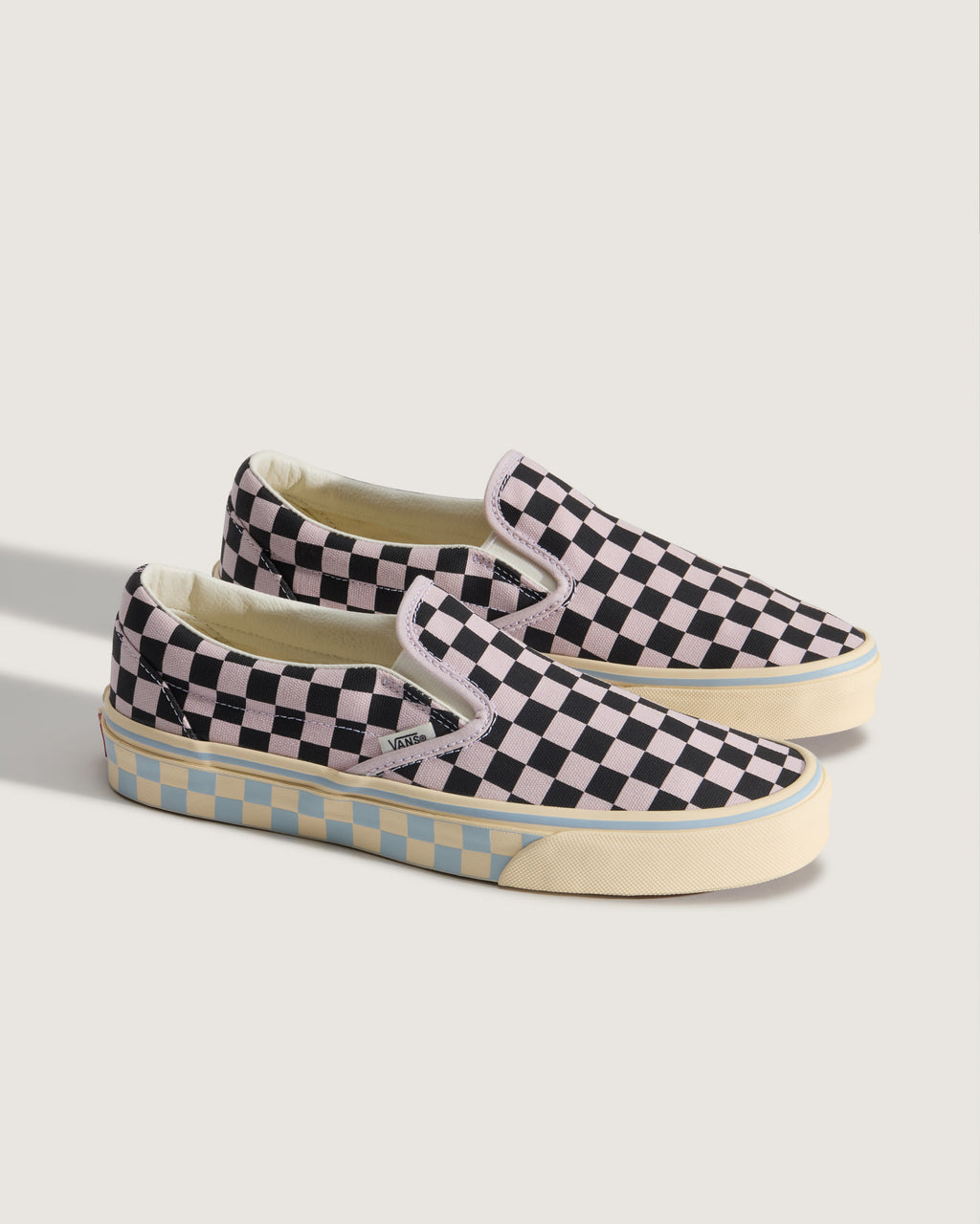 Vans Classic Slip-On Pink & Black Checkerboard Unisex Skate Shoes