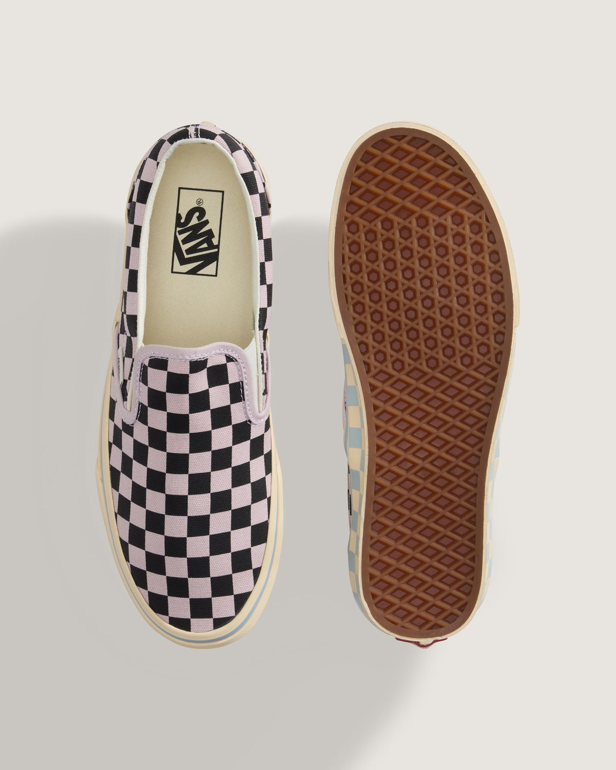 Vans Classic Slip-On Pink & Black Checkerboard Unisex Skate Shoes
