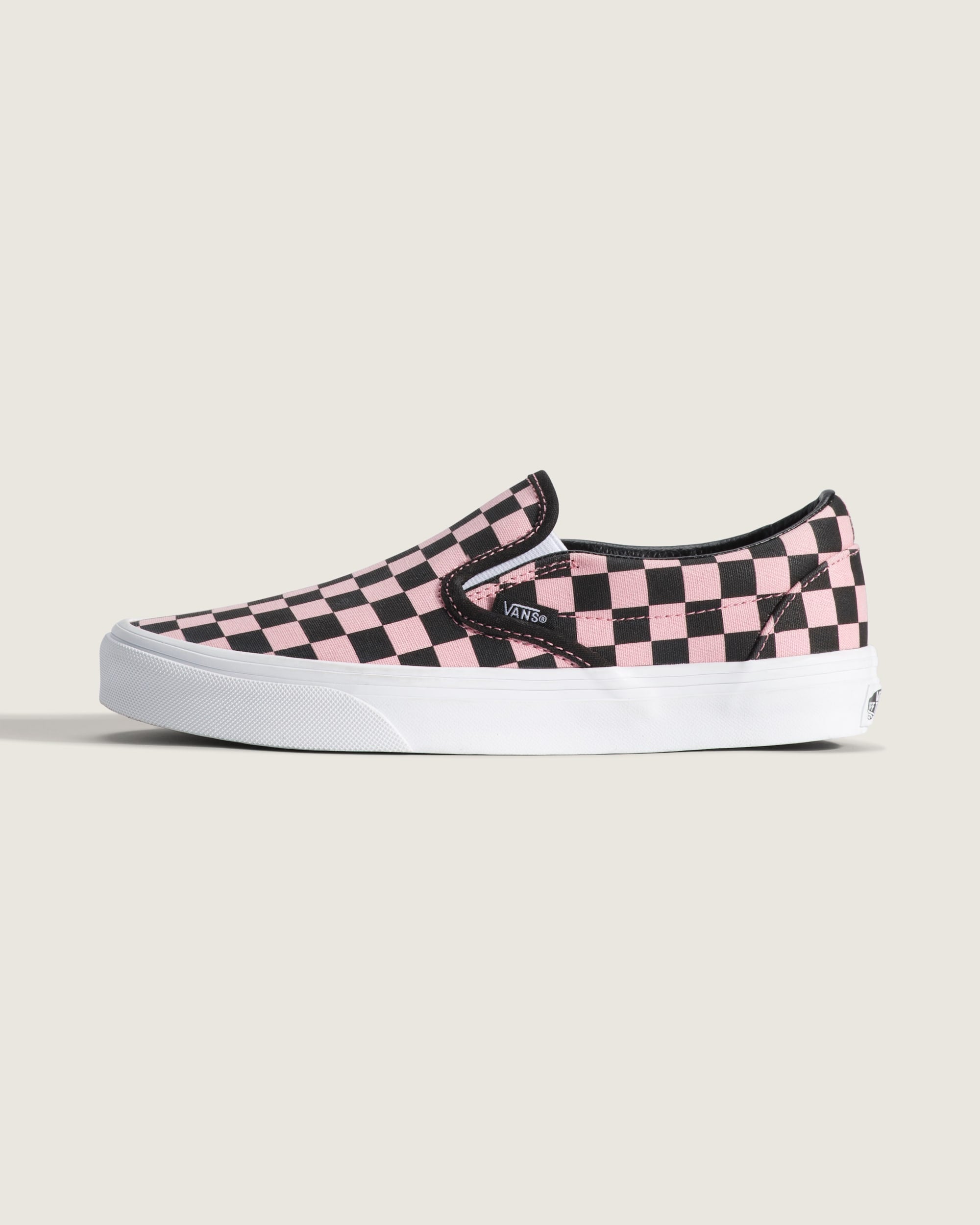 Vans Classic Slip-On Pink & Black Checkerboard Unisex Skate Shoes