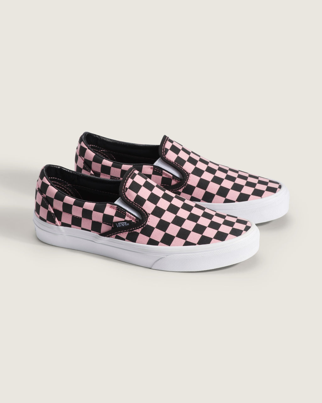 Vans Classic Slip-On Pink & Black Checkerboard Unisex Skate Shoes