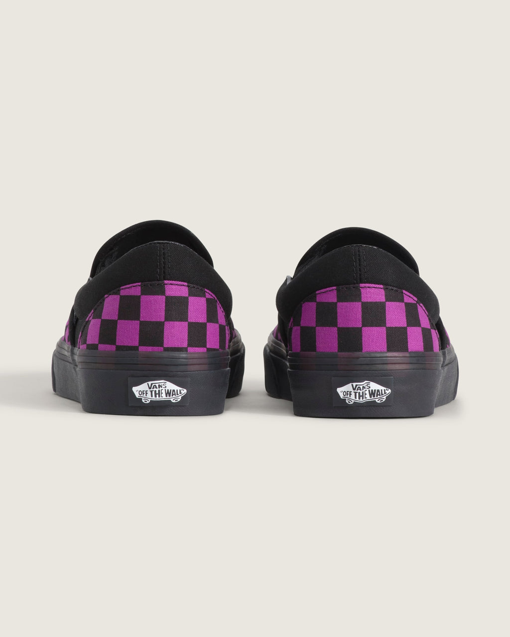 Vans Classic Slip-On Purple & Black Checkerboard Unisex Skate Shoes