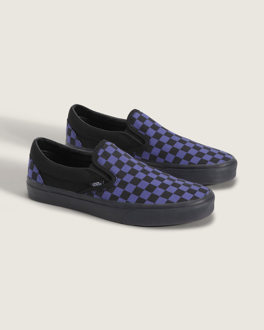 Vans Classic Slip-On Blue & Black Checkerboard Unisex Skate Shoes