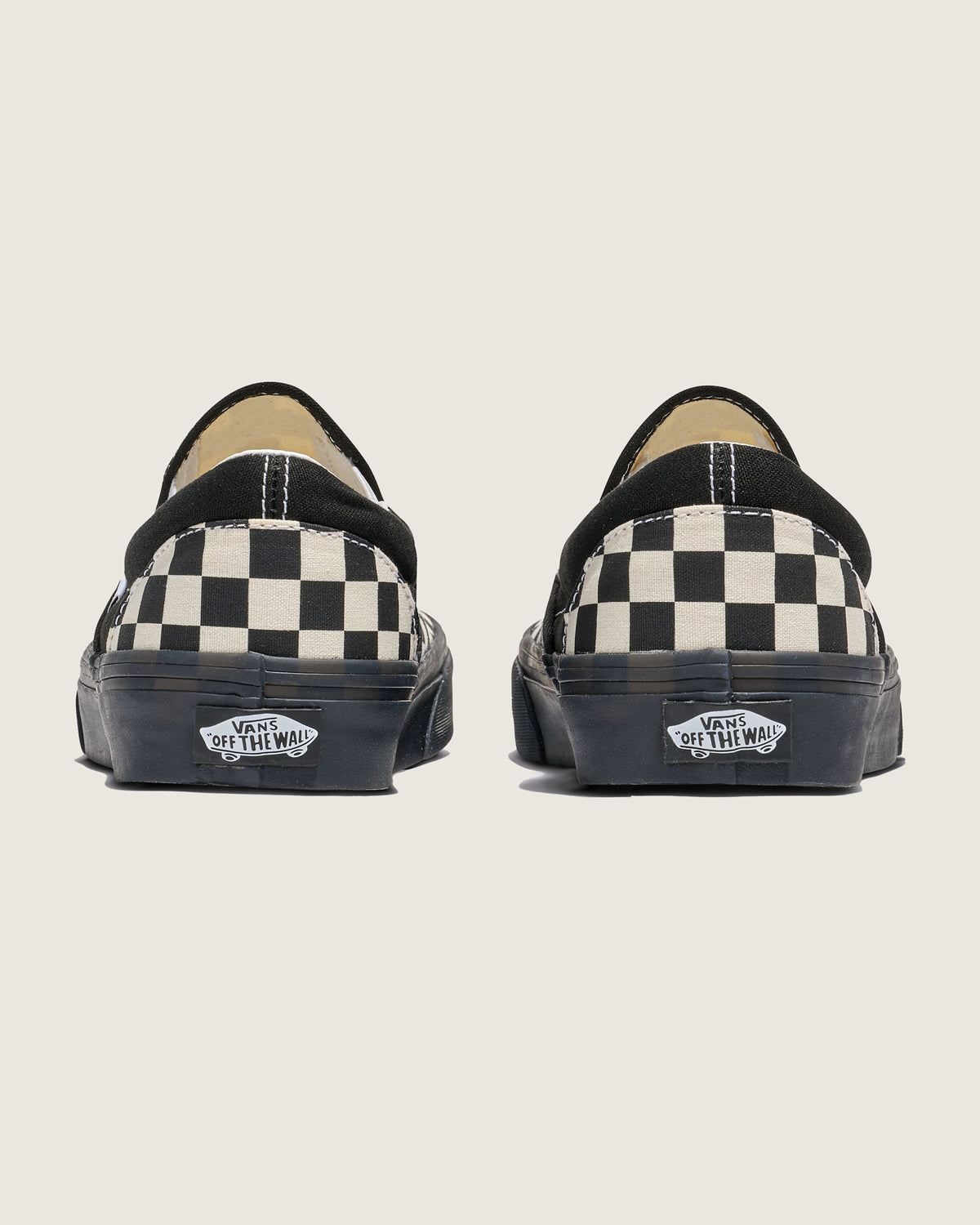 Vans Classic Slip-On Black & Off-White Checkerboard Unisex Skate Shoes