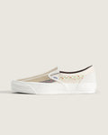 Vans Classic Slip-On Beige Floral Patchwork Unisex Skate Shoes