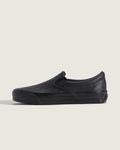Vans Classic Slip-On All Black Leather Unisex Skate Shoes