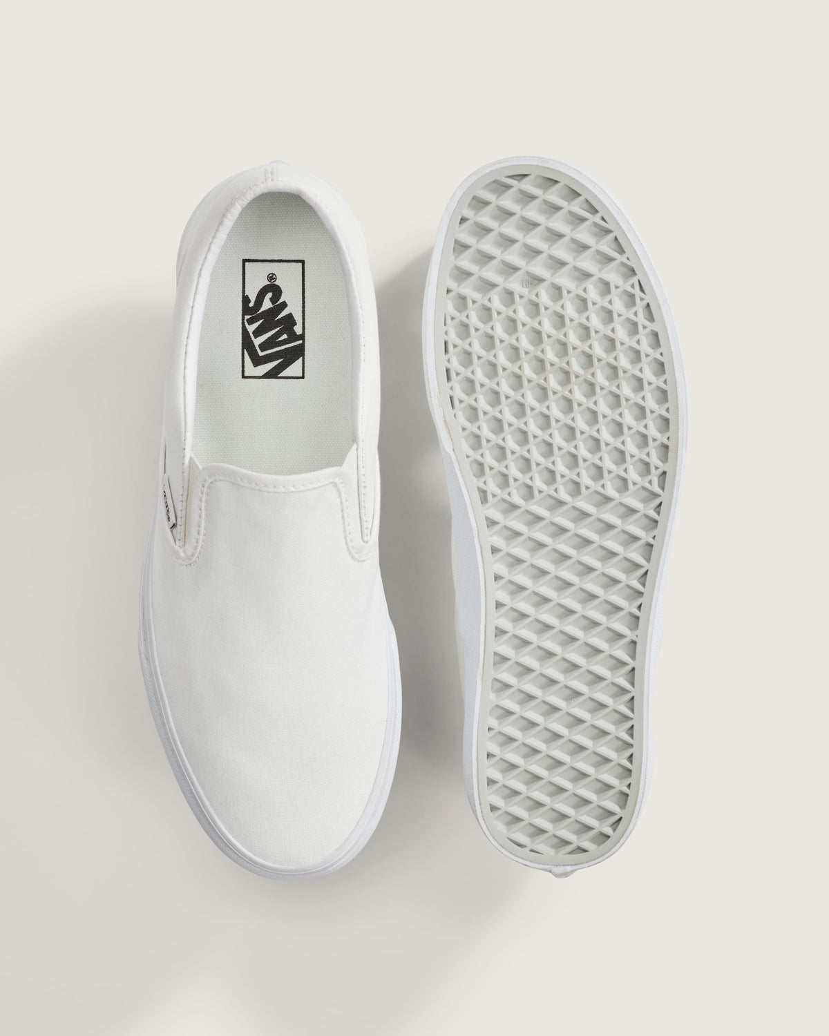 Vans Classic Slip-On All White Unisex Skate Shoes