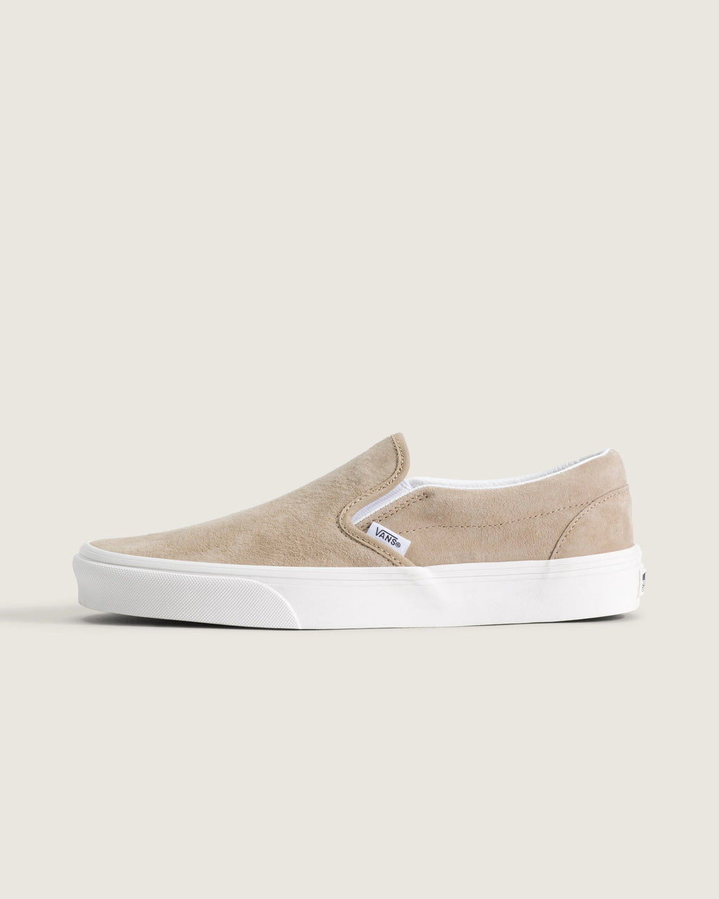 Vans Classic Slip-On Beige Suede Unisex Skate Shoes