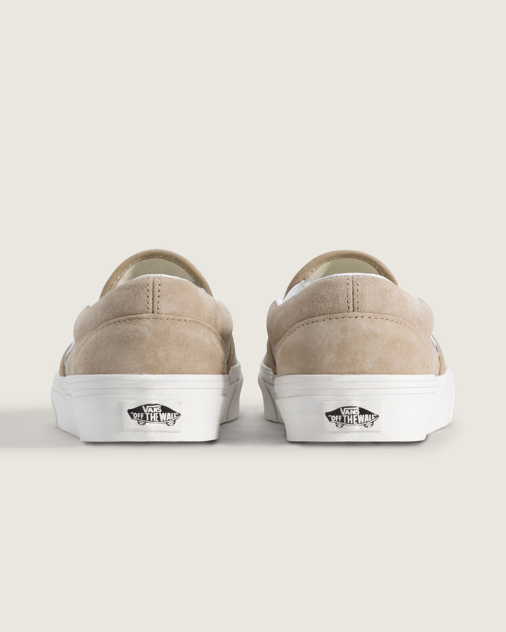 Vans Classic Slip-On Beige Suede Unisex Skate Shoes