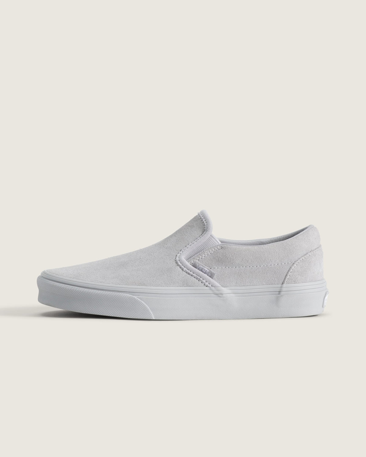 Vans Classic Slip-On Light Gray Suede Unisex Skate Shoes