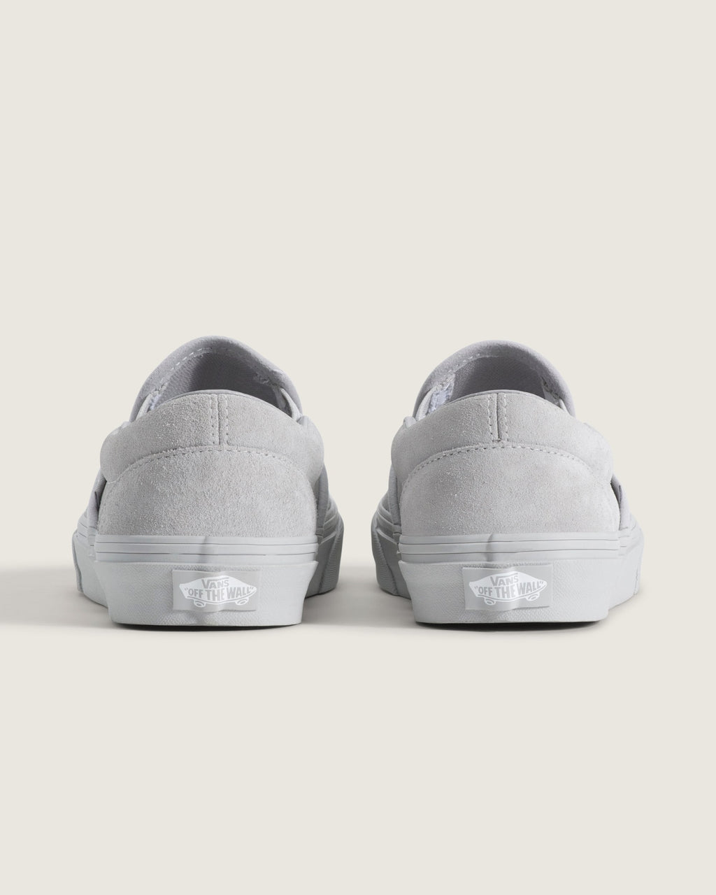 Vans Classic Slip-On Light Gray Suede Unisex Skate Shoes