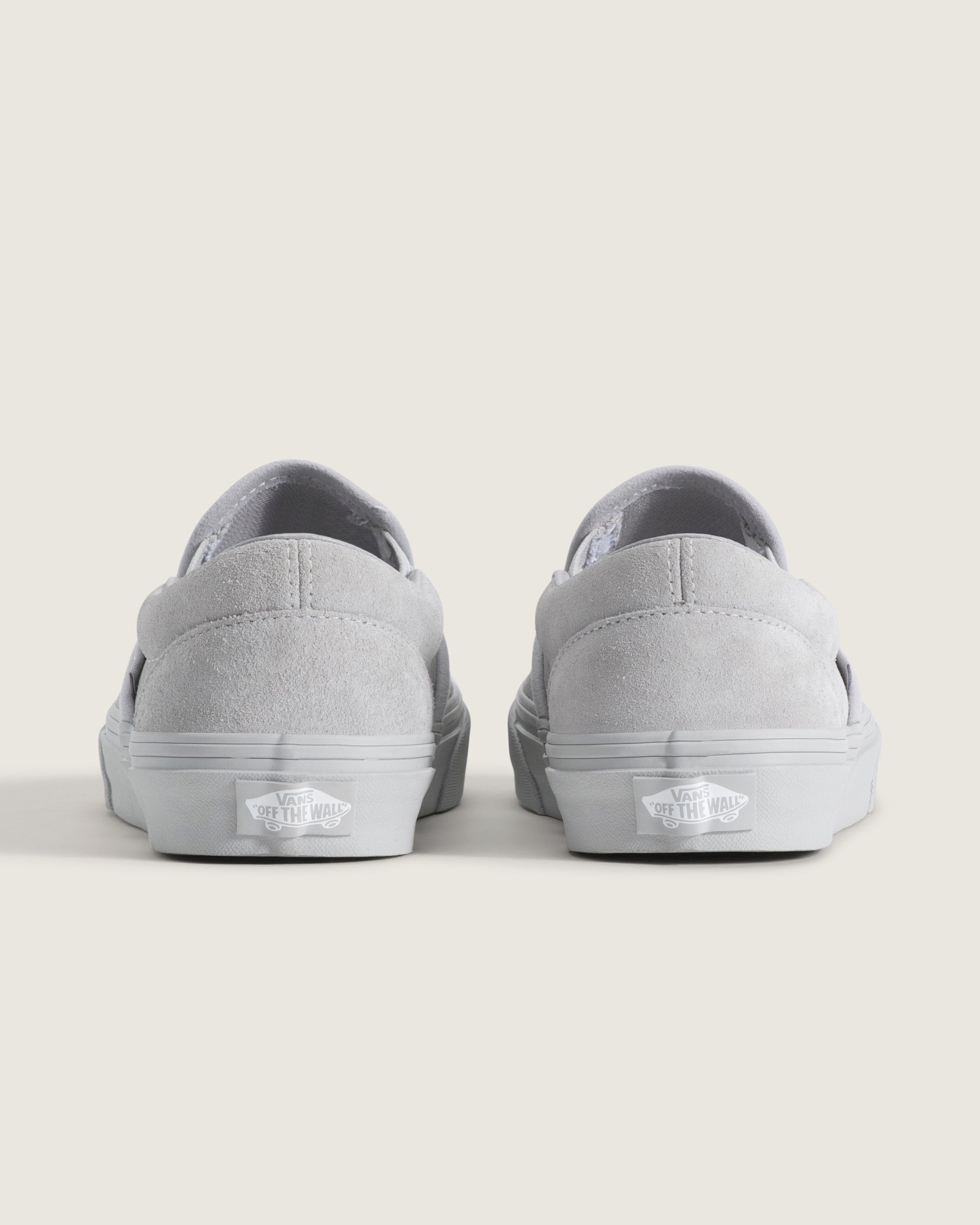Vans Classic Slip-On Light Gray Suede Unisex Skate Shoes