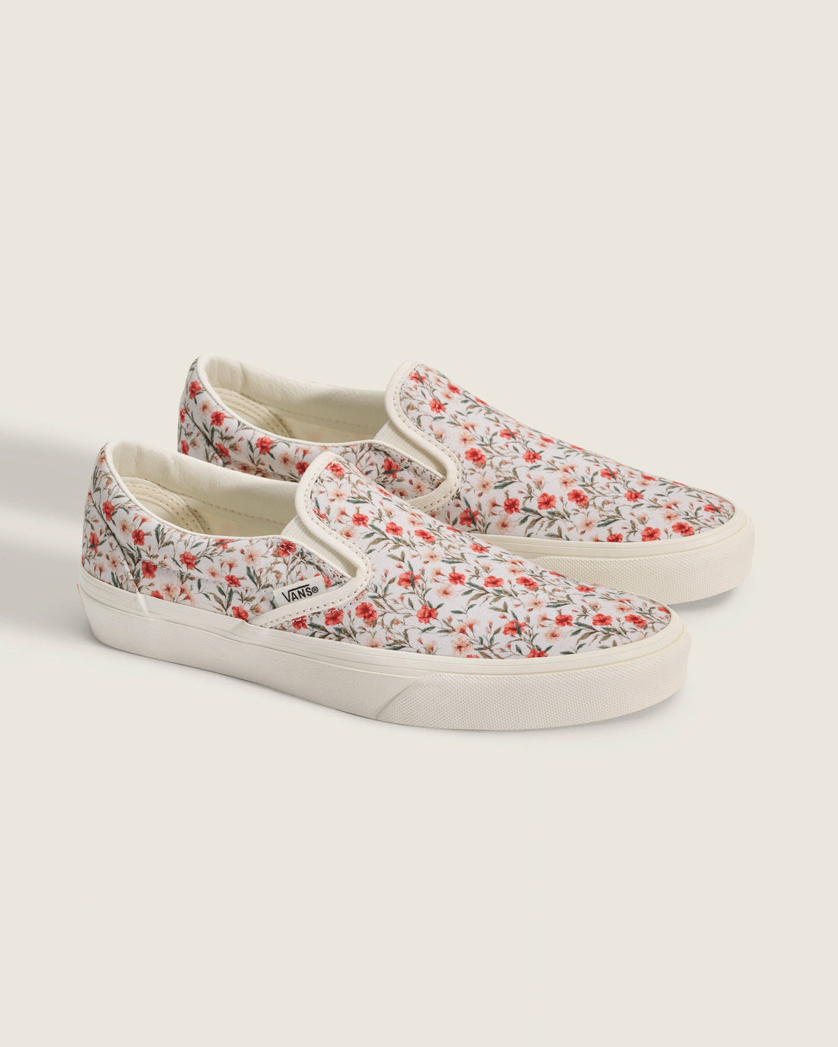 Vans Classic Slip-On Vintage Floral Print Unisex Skate Shoes