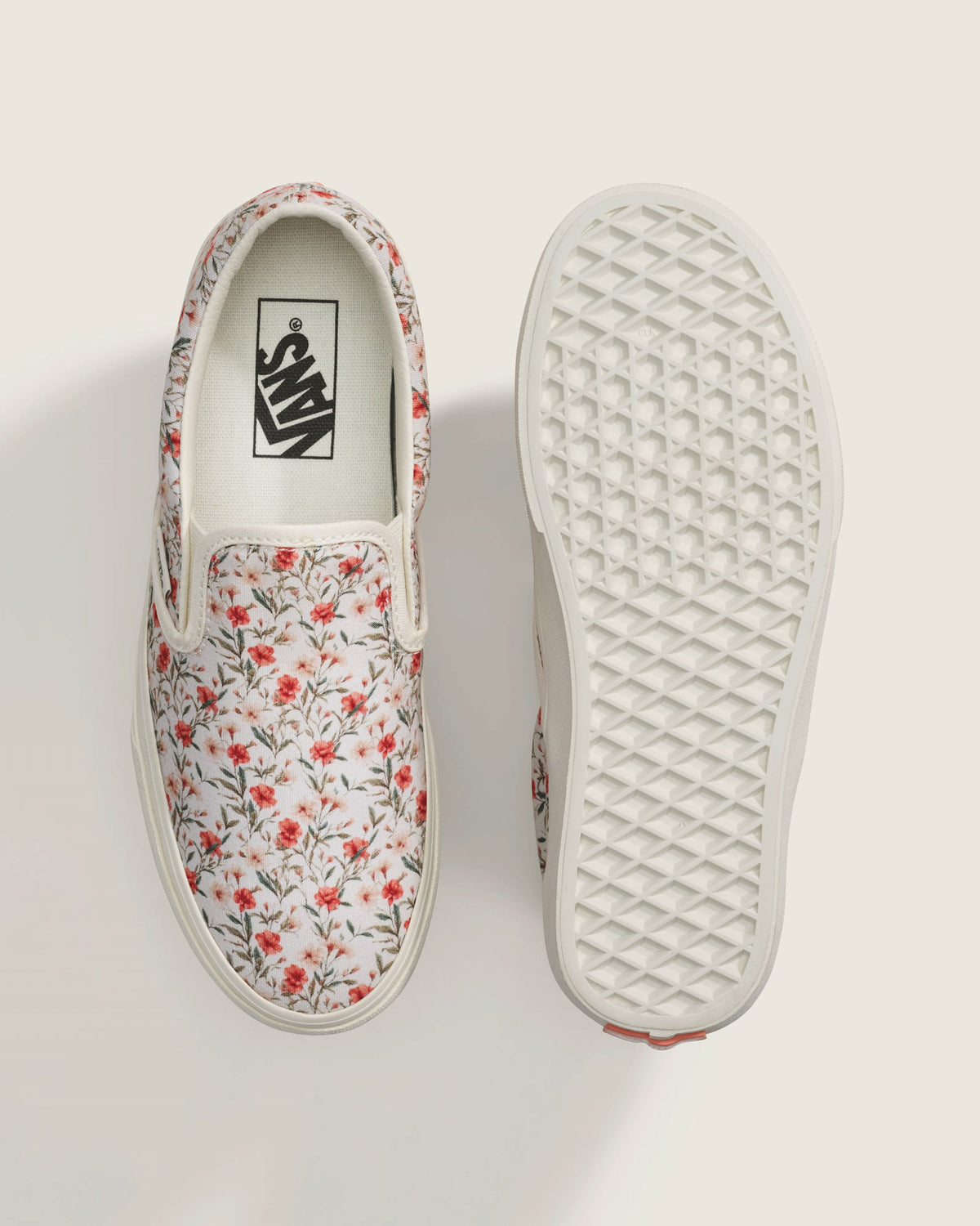 Vans Classic Slip-On Vintage Floral Print Unisex Skate Shoes