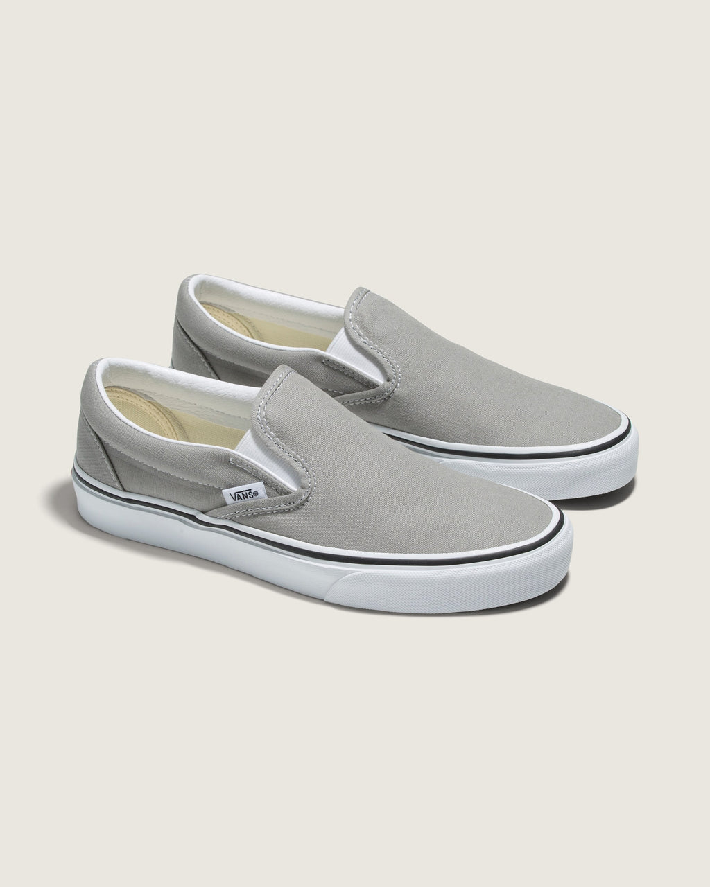 Vans Classic Slip-On Gray Canvas Unisex Skate Shoes