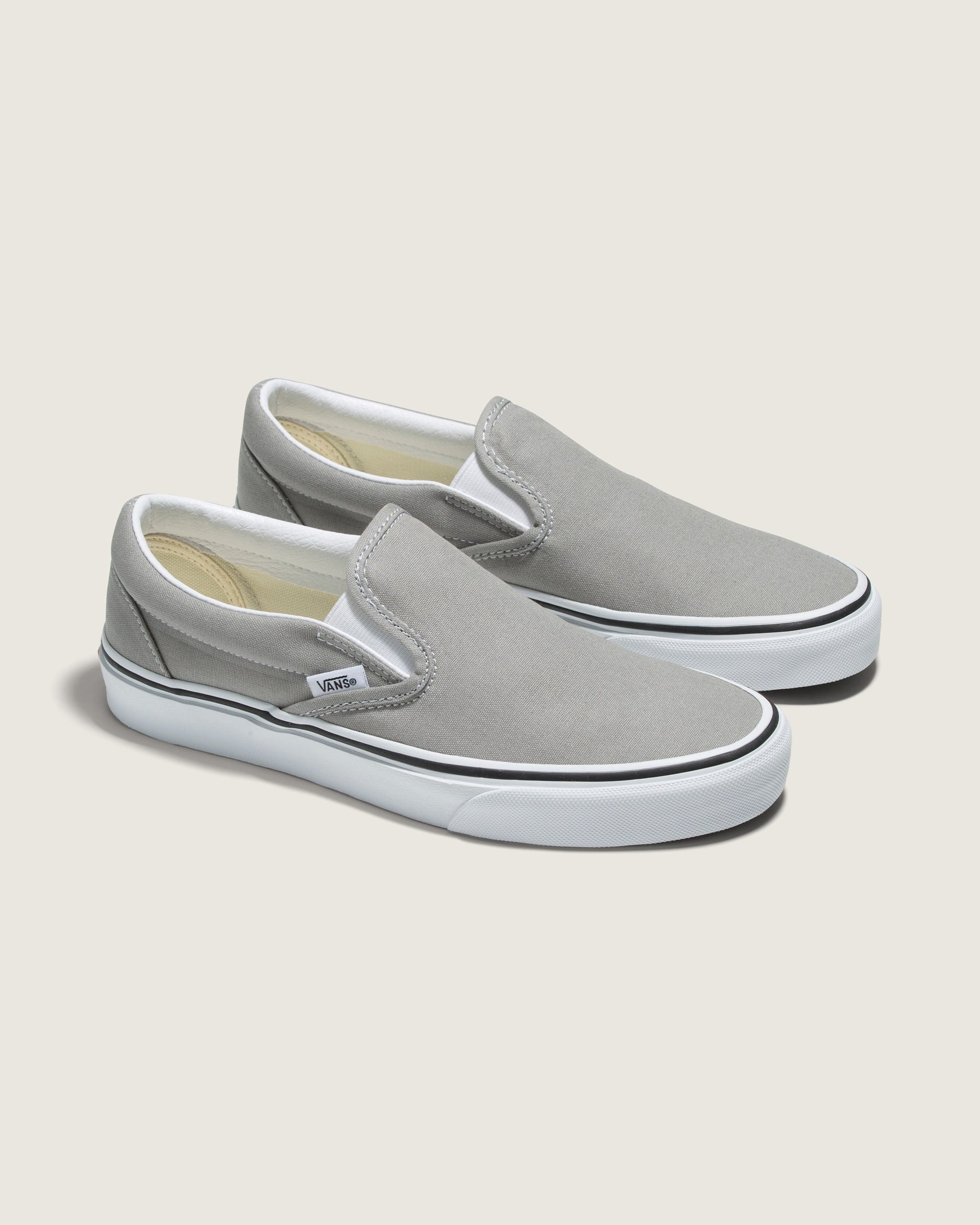 Vans Classic Slip-On Gray Canvas Unisex Skate Shoes