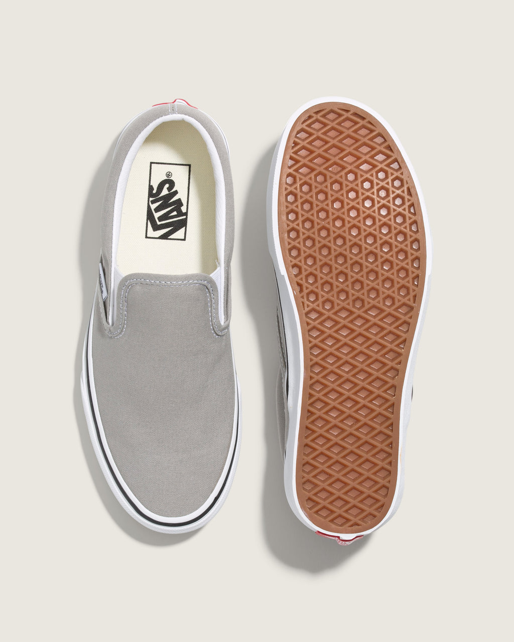 Vans Classic Slip-On Gray Canvas Unisex Skate Shoes