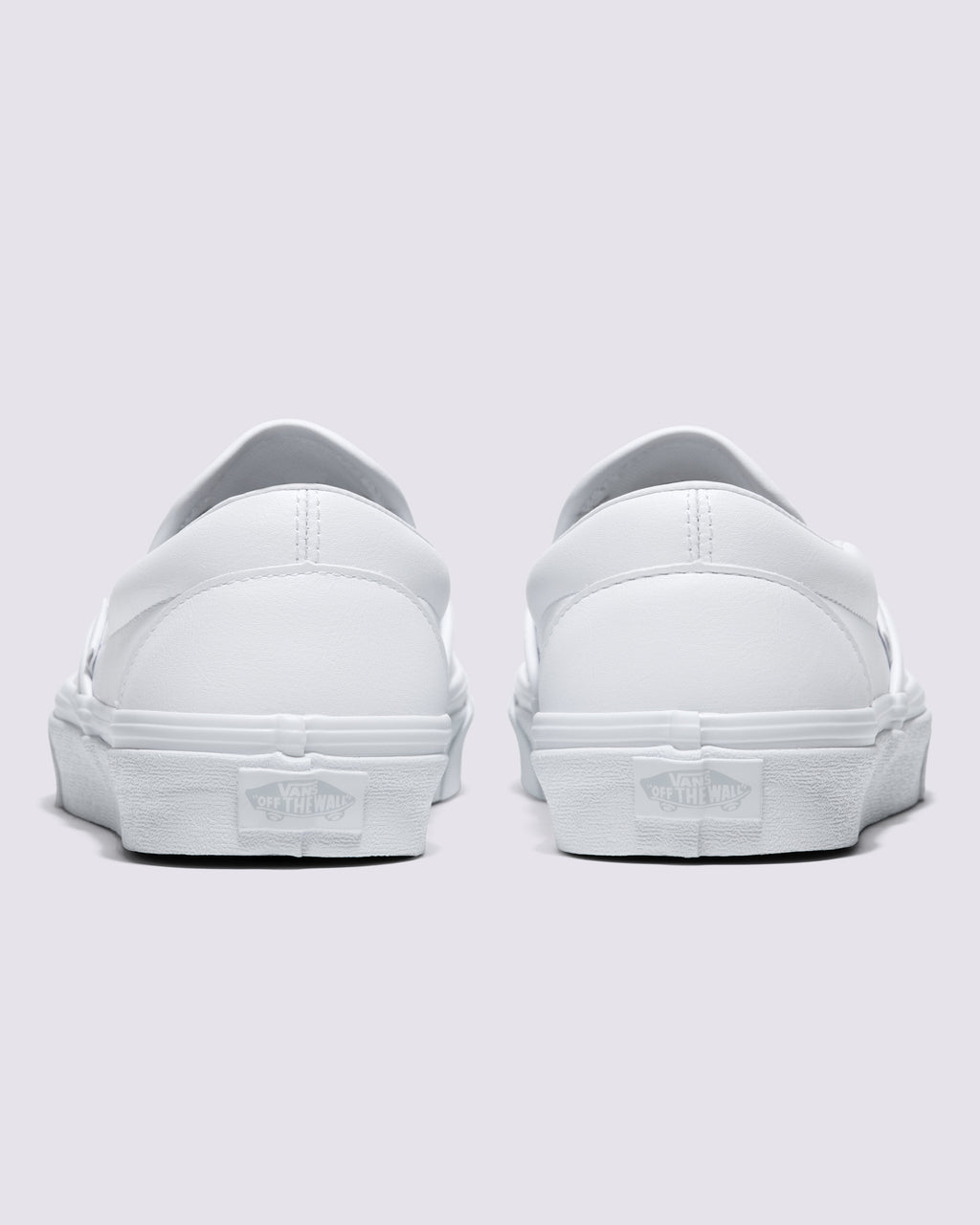 Vans Classic Slip-On White Leather Unisex Skate Shoes