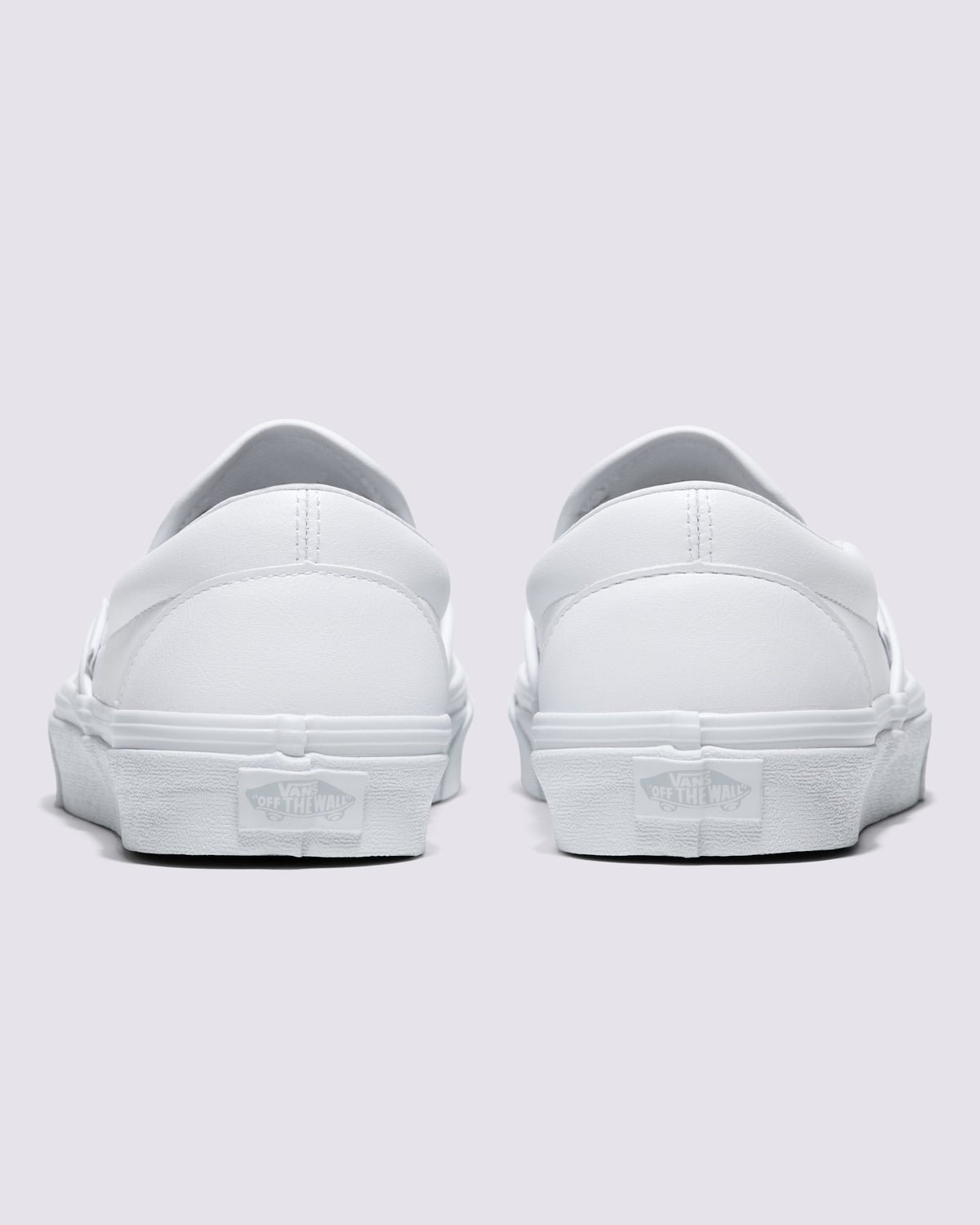 Vans Classic Slip-On White Leather Unisex Skate Shoes