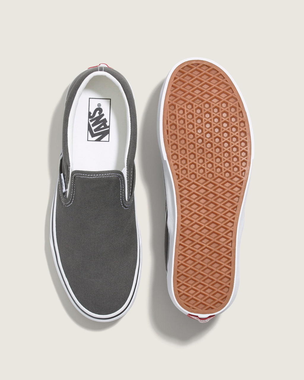 Vans Classic Slip-On Charcoal Gray Canvas Unisex Skate Shoes