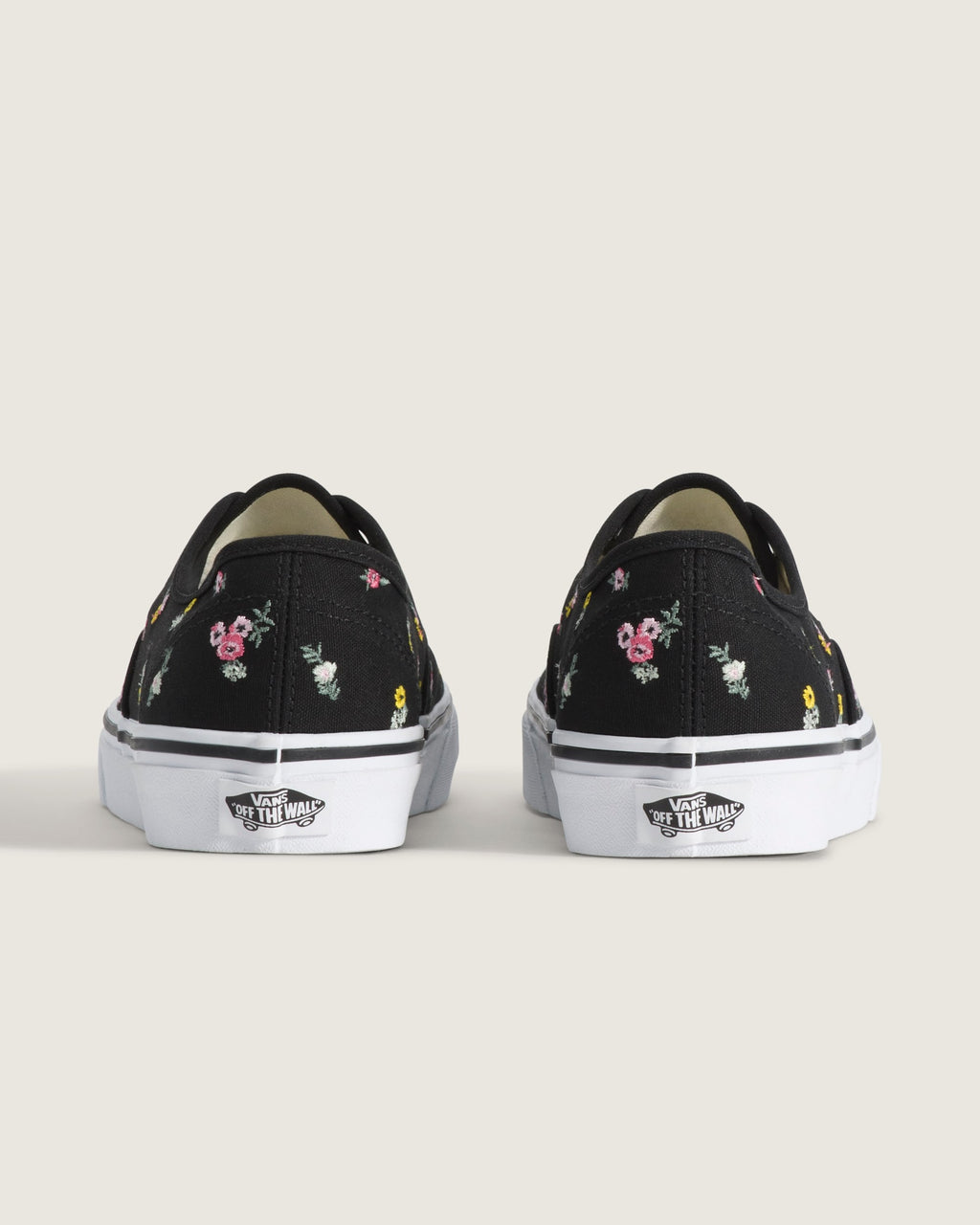 Vans Classic Slip-On Black Floral Embroidery Unisex Skate Shoes