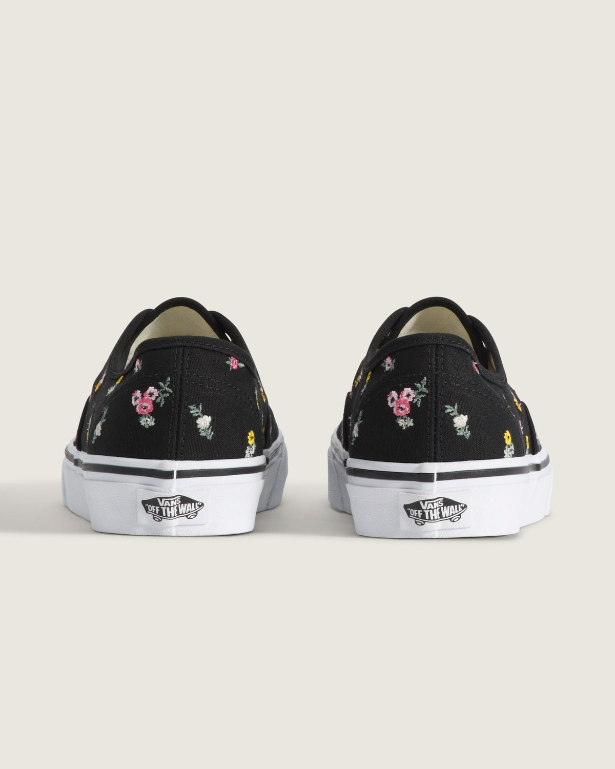 Vans Classic Slip-On Black Floral Embroidery Unisex Skate Shoes